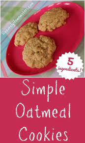 easy oatmeal cookies recipe with few ingredients