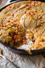 Indulge in the Irresistible Delight of a Peanut Butter Skillet Cookie