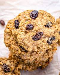 healthy oatmeal and raisin cookies