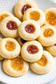 healthy thumbprint cookies with almond flour