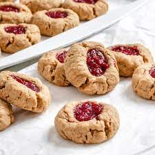 Delightful Twist: Peanut Butter and Jelly Thumbprint Cookies Recipe