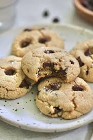 chewy almond flour chocolate chip cookies