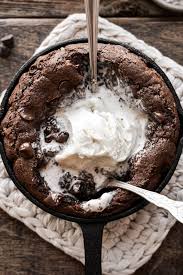 Decadent Delight: Double Chocolate Skillet Cookie Sensation