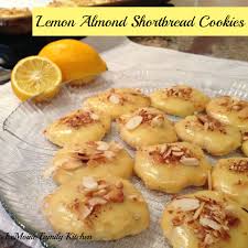 lemon almond shortbread cookies