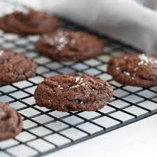 salted double chocolate cookies