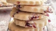 cranberry shortbread cookies