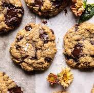 oat and chocolate chip cookies