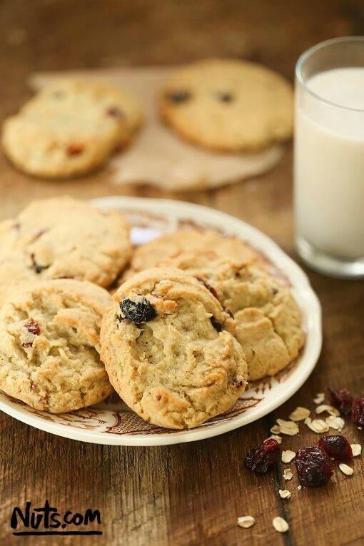 coconut flour cranberry cookies