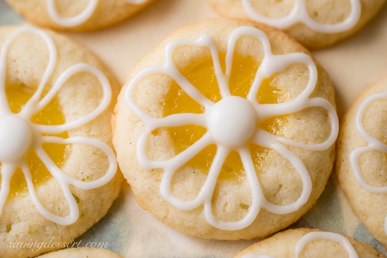 Zesty Delights: Lemon Shortbread Thumbprint Cookies Recipe