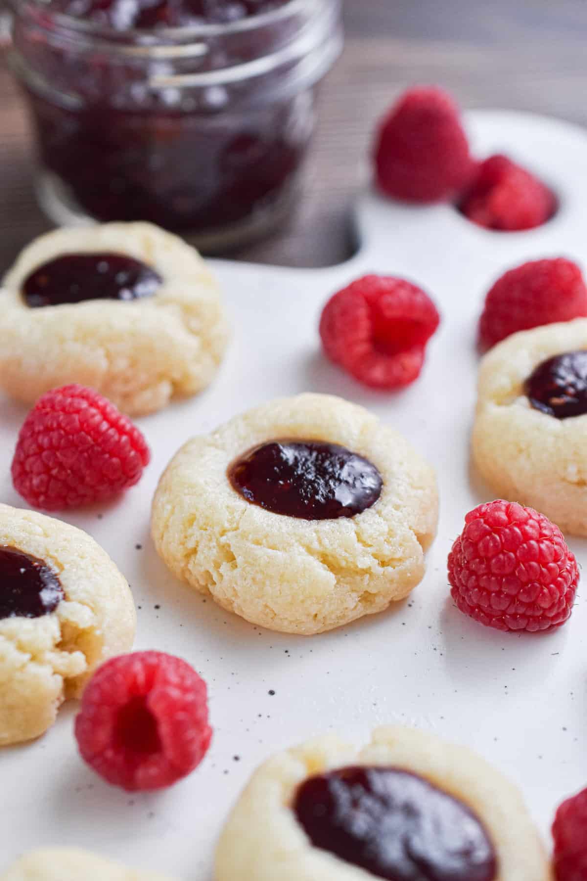 raspberry thumbprint cookies