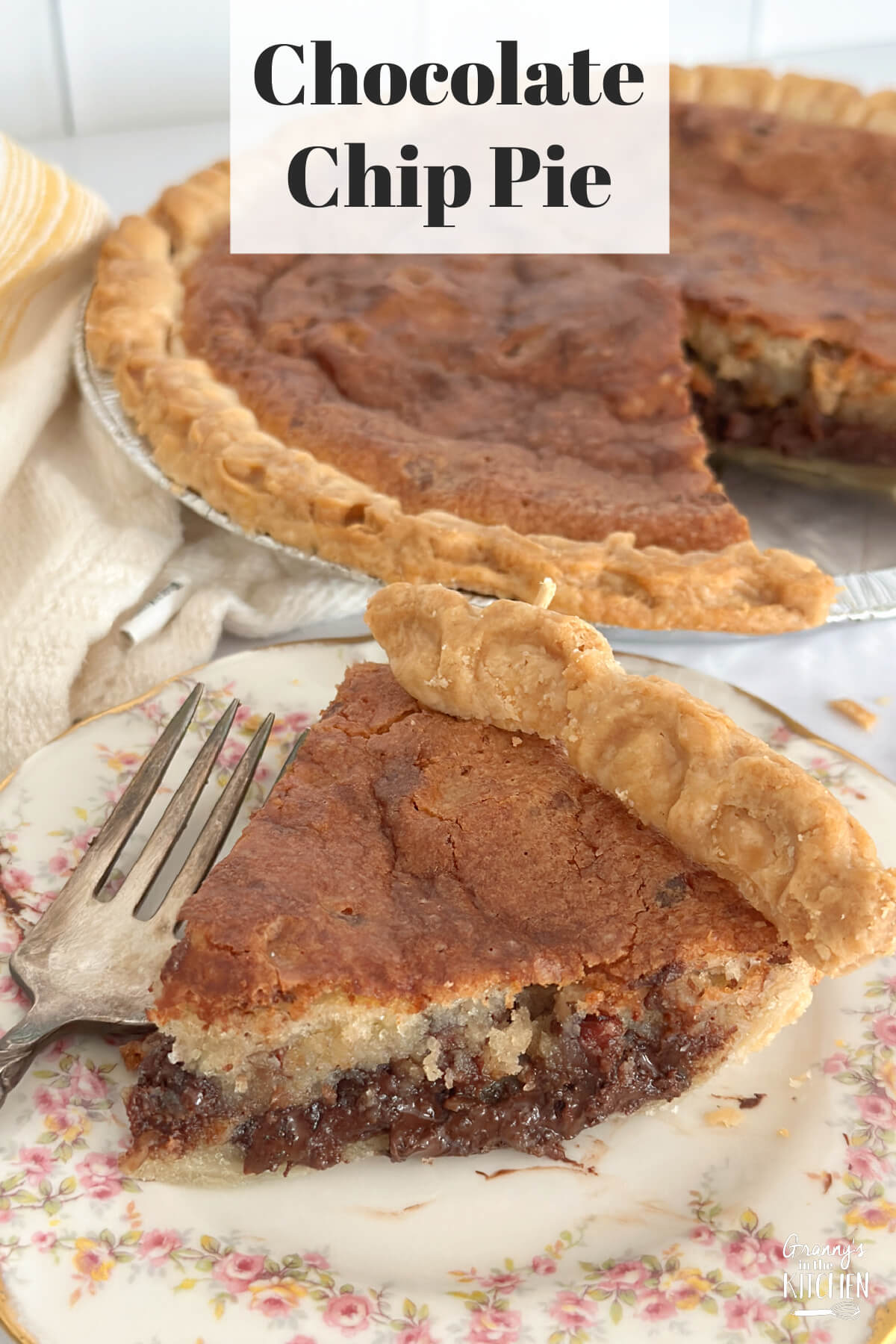 Indulge in the Irresistible Charm of Chocolate Chip Pie