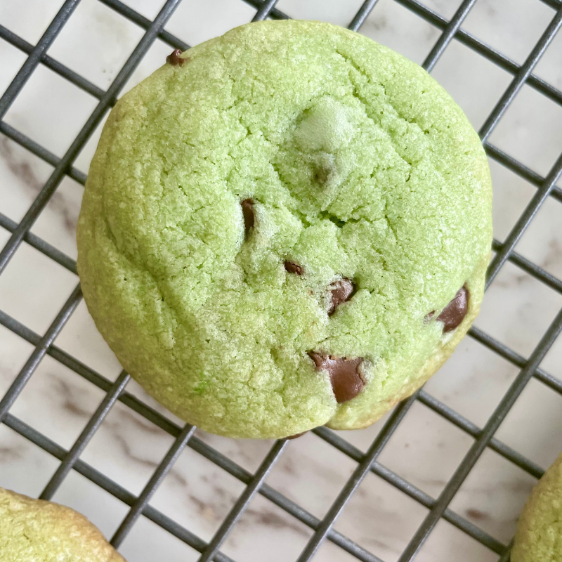 mint chocolate chip cookies