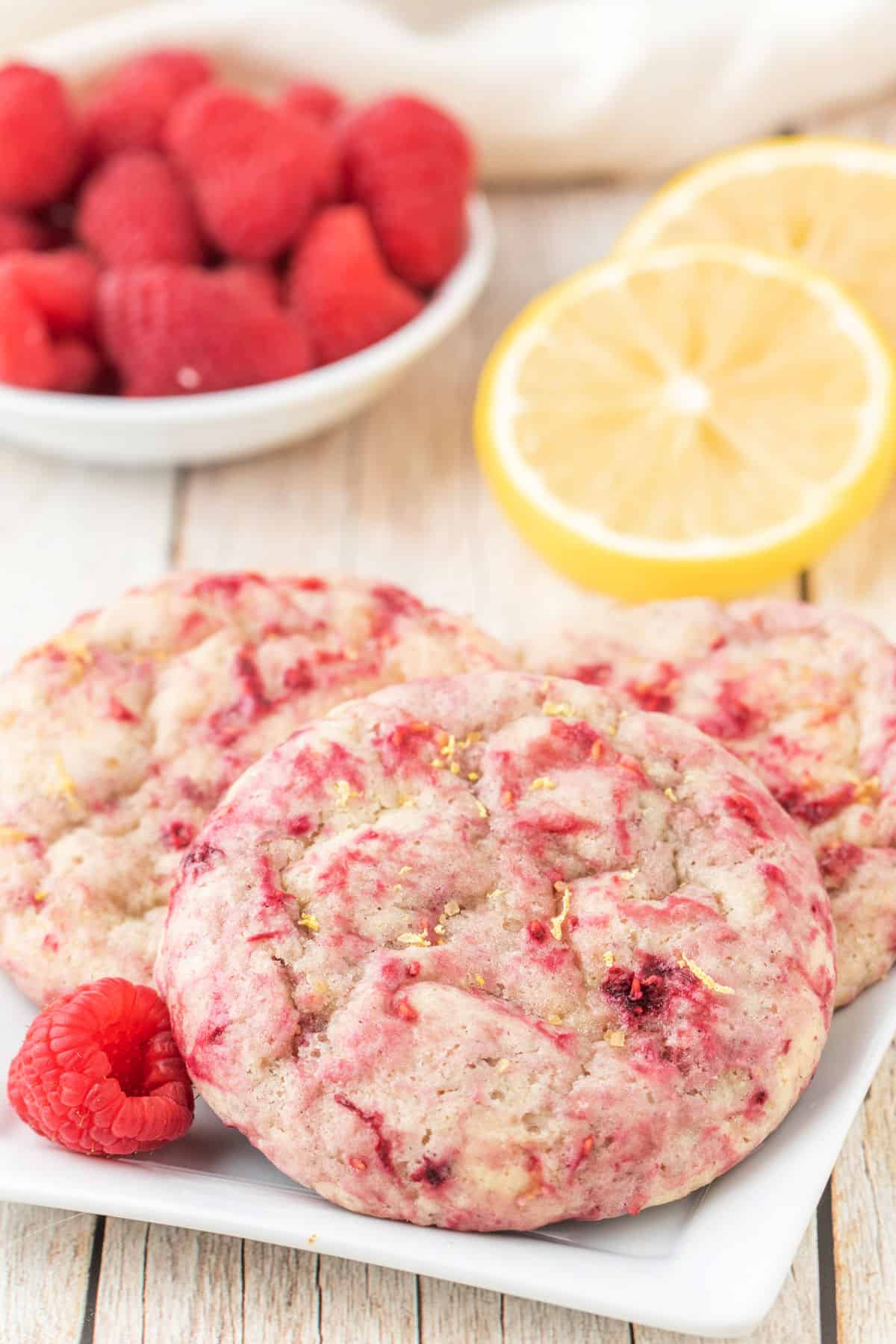 lemon raspberry cookies
