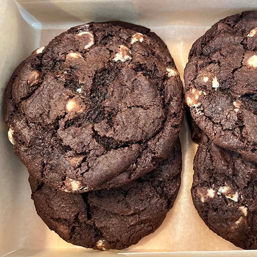 triple chocolate cookies