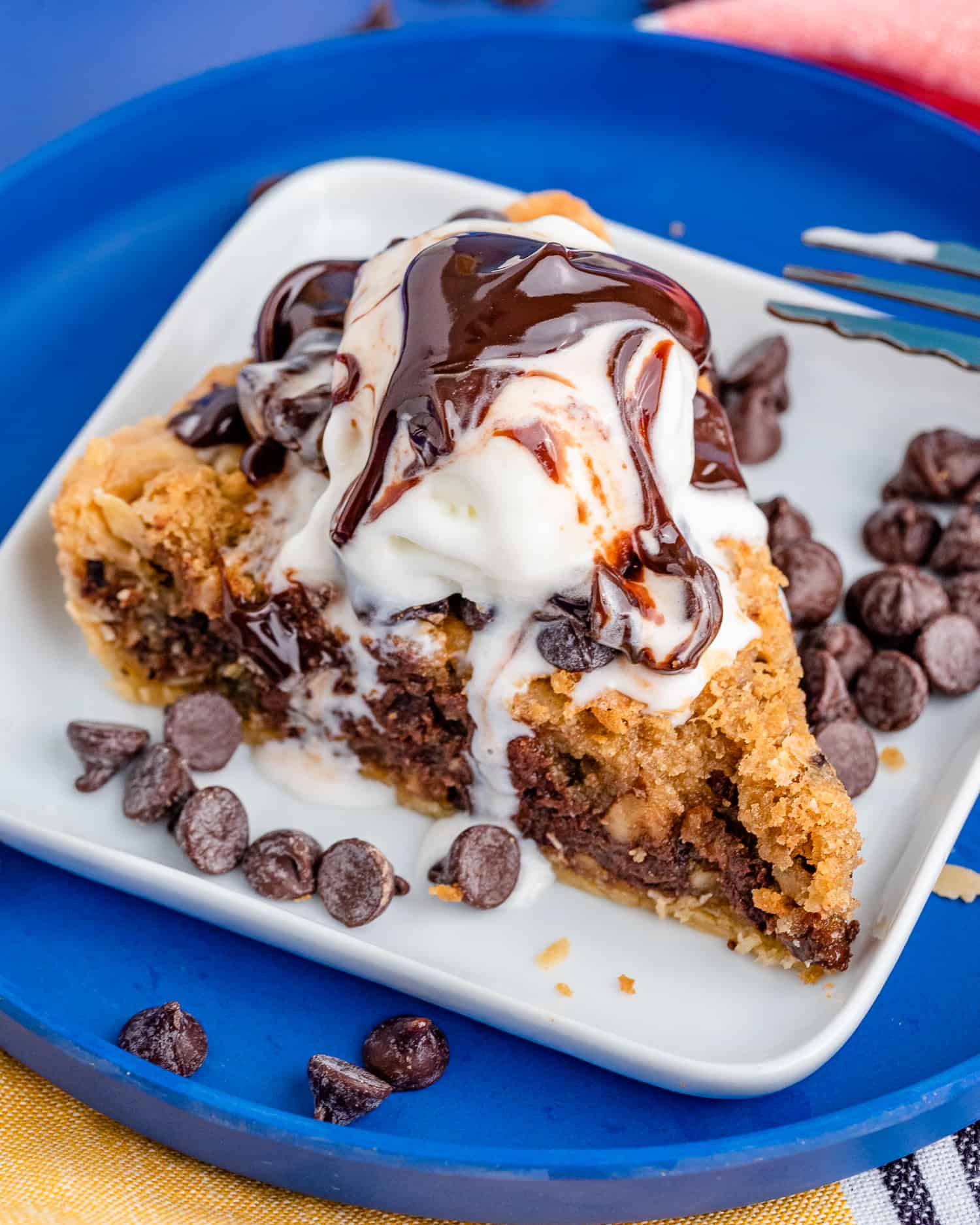 Delightful Twist: Chocolate Chip Cookie Pie Indulgence